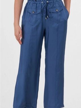cinq a sept marlin indigo drawstring pants